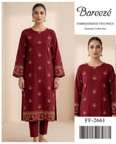 Bareeze Lawn 2 Piece Suit Dubai - Summer 2026 | Code 2661 Design C