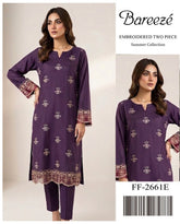 Bareeze Lawn 2 Piece Suit Dubai - Summer 2026 | Code 2661 Design D