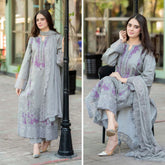 Mushq Luxury Chikan Kari Lawn – 3 Piece Unstitched Summer Collection (Most Demanding Edition)