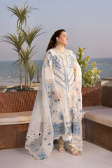 Aneela Premium Chikan Kari Lawn – 3 Piece Unstitched Suit with Luxury Khaadi Net Dupatta (Most Demanding Edition)