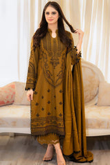 Libaas Luxury Embroidered Lawn – 3 Piece Unstitched Summer Suit with Premium Bamber Chiffon Dupatta (Most Demanding Edition)