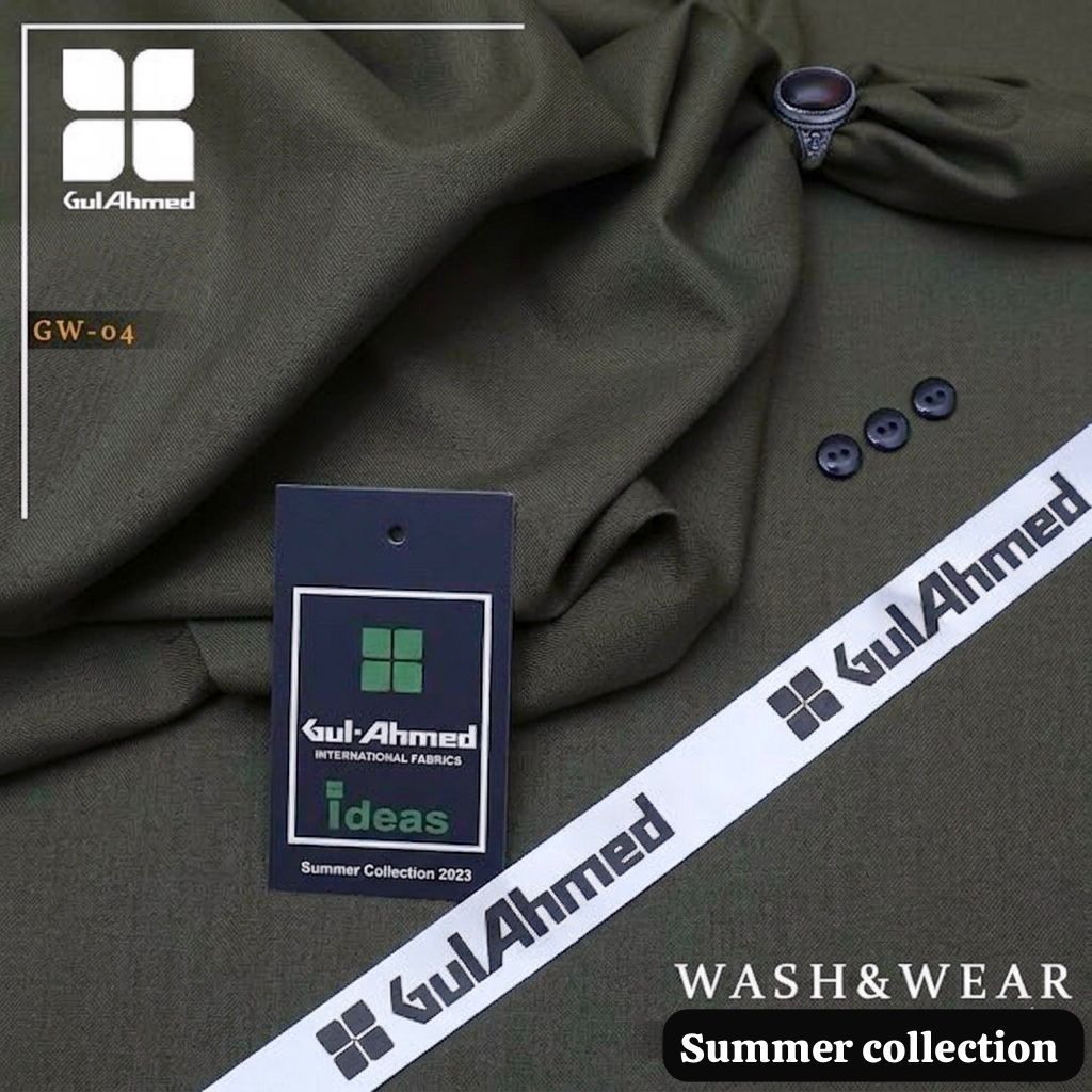 Gul Ahmed Luxury Men’s Boski – Premium Wash & Wear Summer Collection (4 Meters)