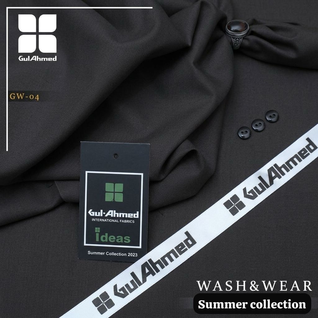 Gul Ahmed Luxury Men’s Boski – Premium Wash & Wear Summer Collection (4 Meters)
