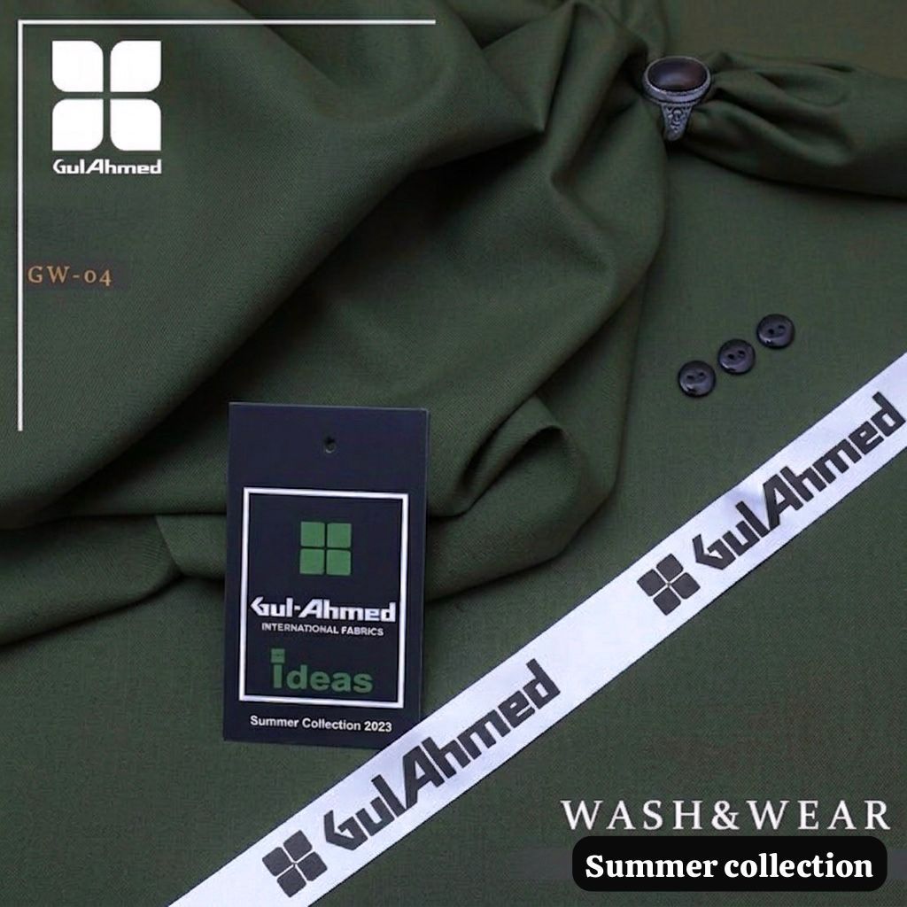 Gul Ahmed Luxury Men’s Boski – Premium Wash & Wear Summer Collection (4 Meters)