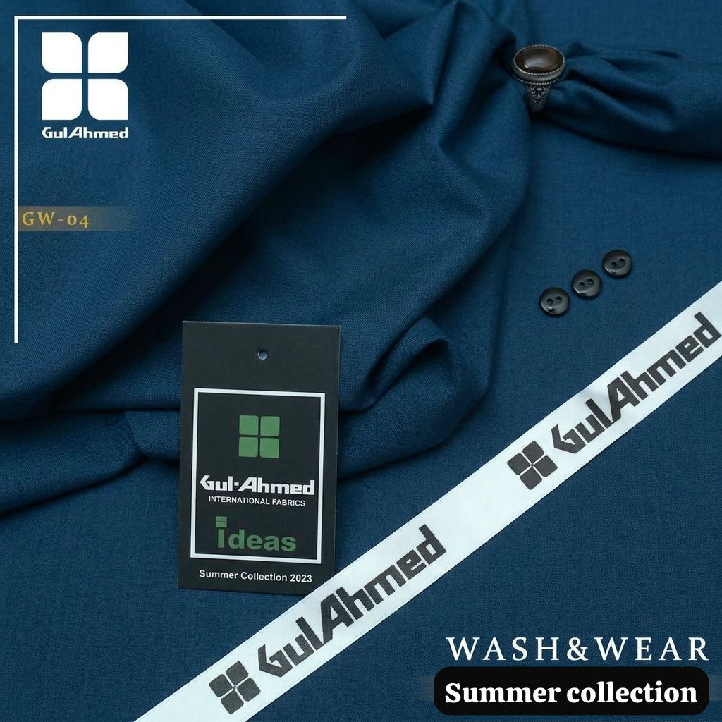 Gul Ahmed Luxury Men’s Boski – Premium Wash & Wear Summer Collection (4 Meters)
