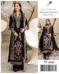 Qalamkar Embroidered Lawn 3 Piece Suit - Summer 2026 | Code 2646